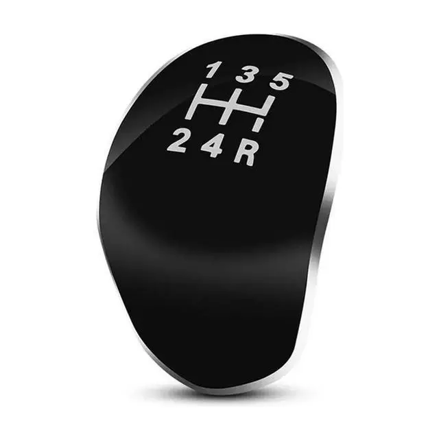 Alt view image 2 of 3 - For Ford Focus 2 MK2 FL MK3 MK4 MK7 Fiesta Compatible 2Pcs 5 Speed Manual Car Gear Shift Knob Cap Cover