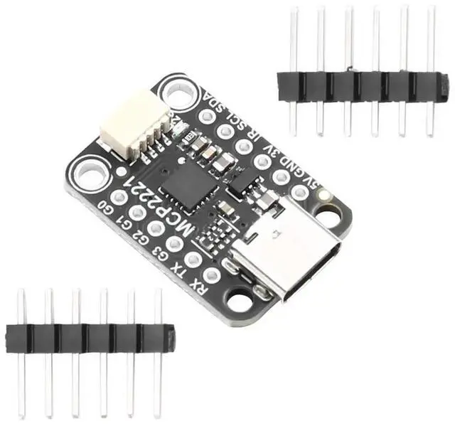 Alt view image 3 of 6 - ADC Analog to Digital Converter MCP2221A USB to GPIO ADC for I2C Interface Converter Module