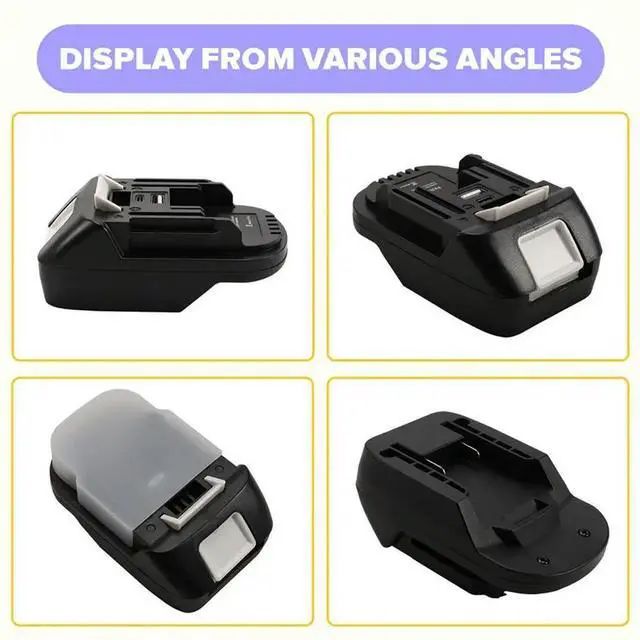 Main image of Adapter With Silicone Cover TYPE-C For Parkside 20V Li- Batteries For 18V/20V Power Tools