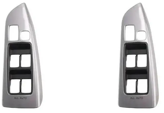 Main image of 2X Car Front Left Window Glass Button Switch Panel Cover Frame For Toyota Land Cruiser Prado 120 LC120 2003-2009