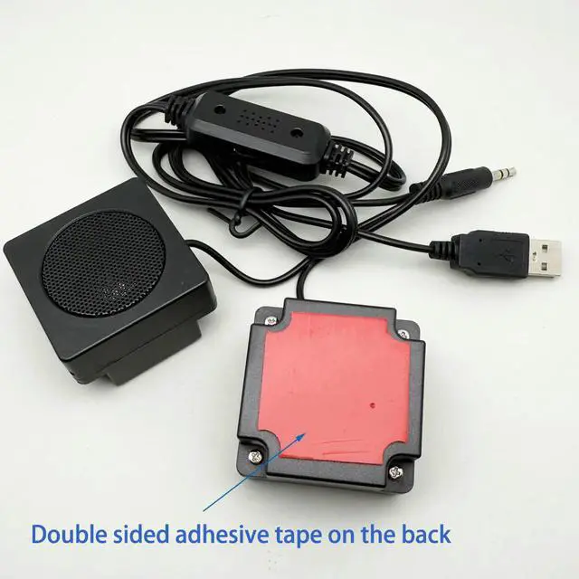 Alt view image 2 of 6 - 4747 USB mini Paste type speaker for PC with iron mesh