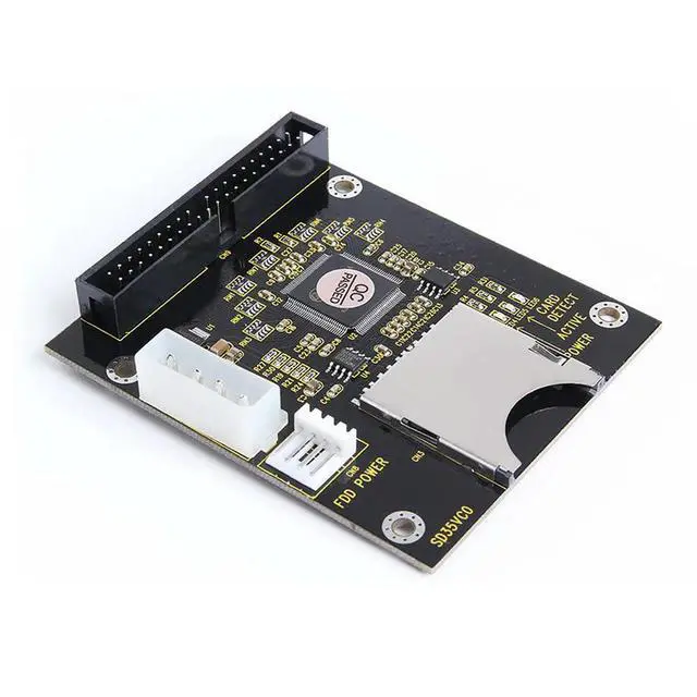 Alt view image 2 of 3 - 5V SD Card module To IDE3.5 40 Pin Disk Drive Adapter Board Riser Card Capacity Supports Up To 128GB SDXD Card 1309 Chip ATA IDE