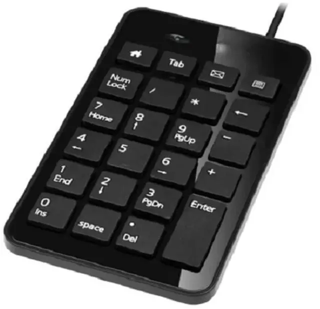 Alt view image 2 of 6 - 23 Keys Mini USB Wired Digital Keyboard Mini Numeric Keyboard Accounting Bank Finance Keyboard for Notebook Desktop