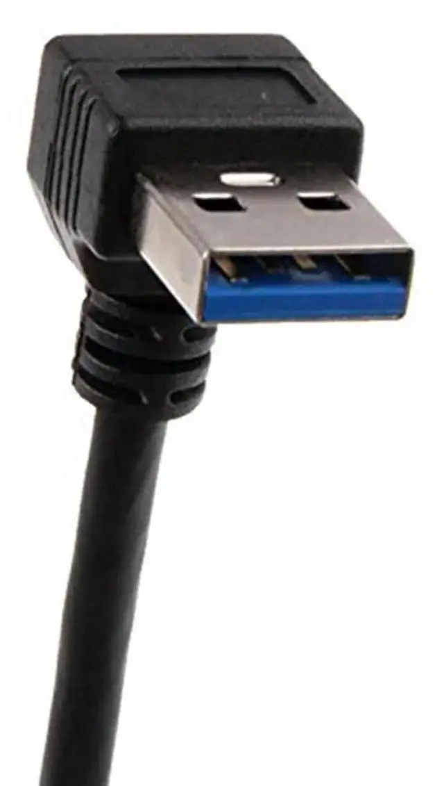 Alt view image 2 of 3 - YM-10X USB 3.0 Right Angle 90Degree Extension Cable Male To Female Adapter Cord, 20Cm