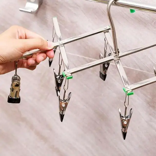 Alt view image 3 of 6 - Darkroom 120 135 Film Stainless Steel Hangers Collapsible Rack with Clips