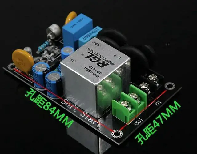 Main image of 2000W Power Supply Soft Starting Board High Power For 1969 Amplifier Speaker DIY 100A Relay Thunder Protection 220V