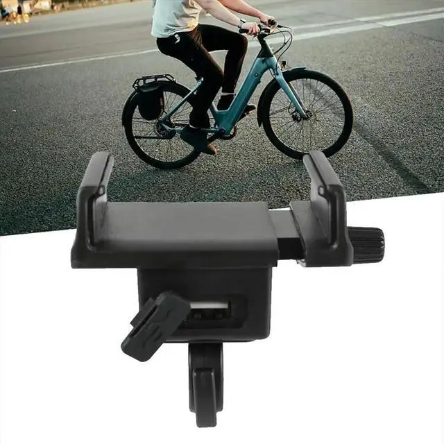 Main image of 48V Phone Charger Electric Bicycle Mount Adjustable Width Stand Max Phone Size 95mm Motorbike Riding Easy to Install