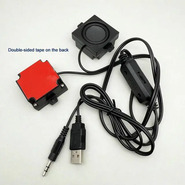 Alt view image 2 of 3 - 4040 USB mini speaker for PC laptop Paste type 3.5mm audio input plug and play