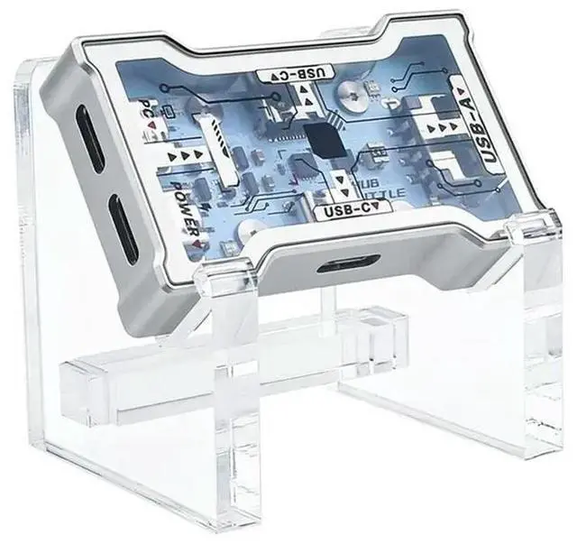 Main image of HMHUB With Stand-HMHUB Lite-Gaming USB HUB 2-To-3 Port Extender, 8K Hz High Speed, OLED Display Button Control