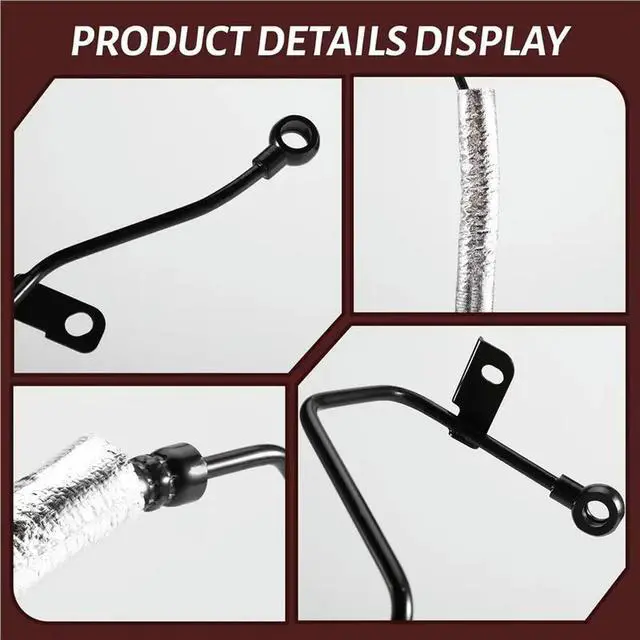 Alt view image 2 of 3 - Turbo Oil Feed Pipe Oil Feed Hose 28240-2F700 For Hyundai
