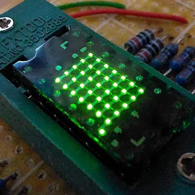 Alt view image 2 of 4 - 1Pcs LTP305G LTP-305G 5x7 Alphanumeric Green Dot Matrix LED Display