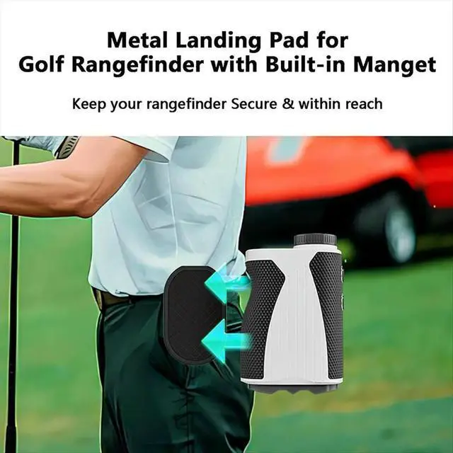 Alt view image 5 of 6 - Magnetic Golf Rangefinder Landing Pad, Industrial-Grade Steel Clip Secure Hold and Easy Access for Various Golf Bags