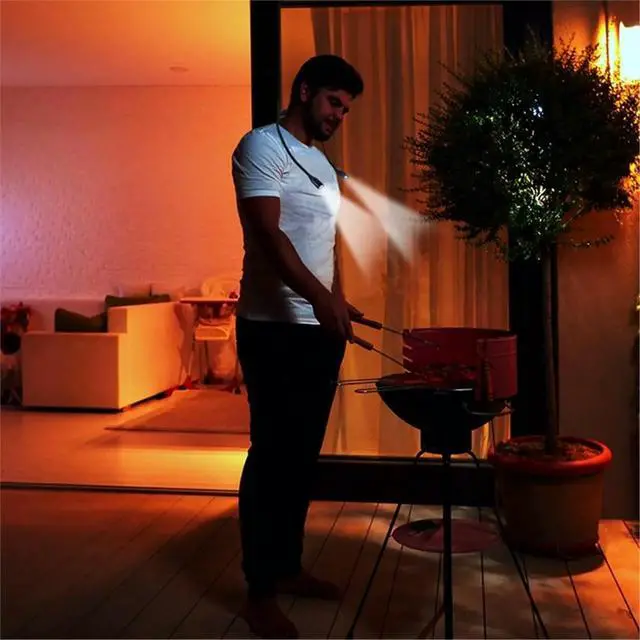 Alt view image 4 of 6 - Neck Reading Light 3 Color LED Book Lamp for Sewing Knitting Camping Flexible Hands Free Night Lighting