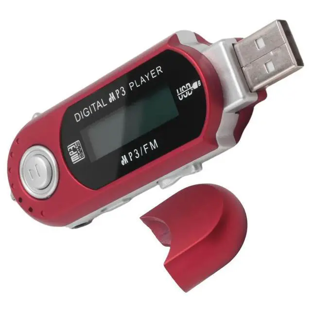 Alt view image 5 of 6 - USB MP3 Player Music Player Digital LCD Screen Bluetooth FM Radio Multifunction MP3 Music Player Red