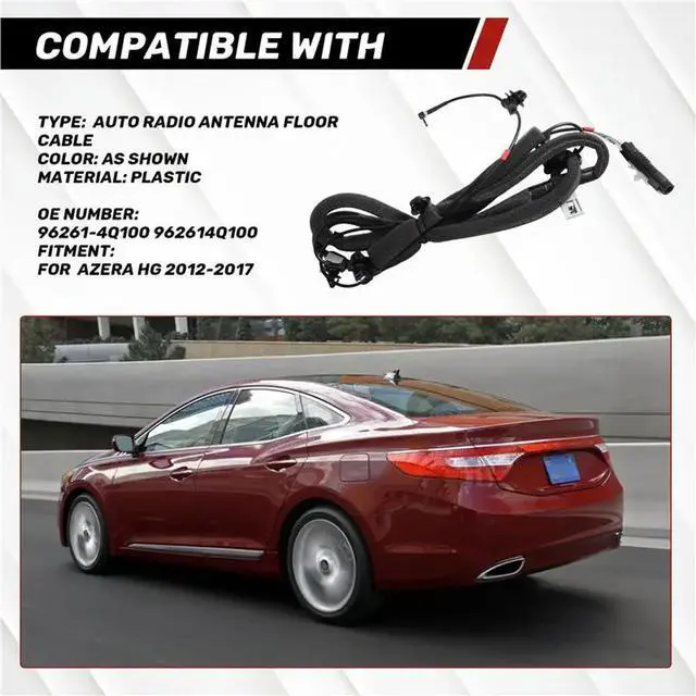 Alt view image 2 of 6 - For Azera 2012-2017 OE 96261-4Q100 Auto Radio Antenna Floor Cable Rear Window Aerial Line Navi Connect Wire