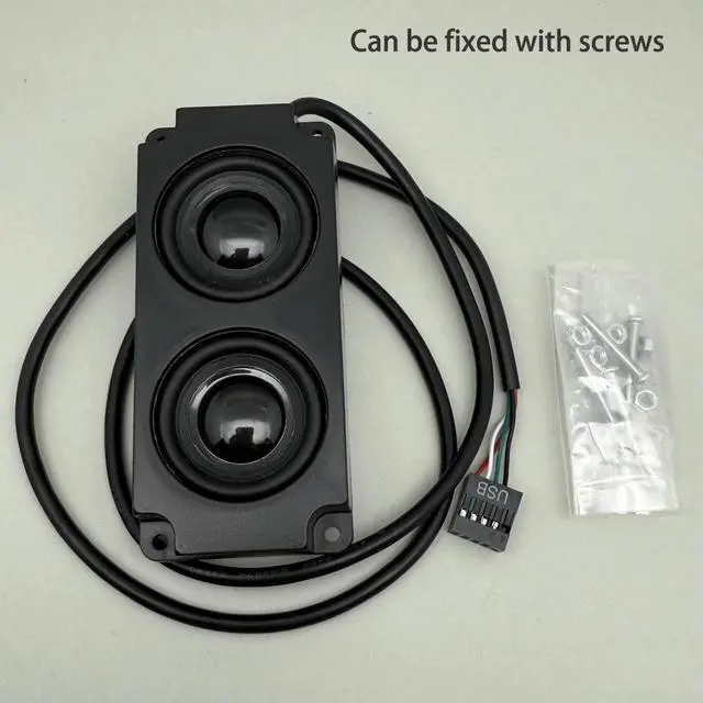 Alt view image 2 of 6 - 9P USB speaker 3W x2 Dual Channel Speaker with Sound Card plug and play for Desktop computer