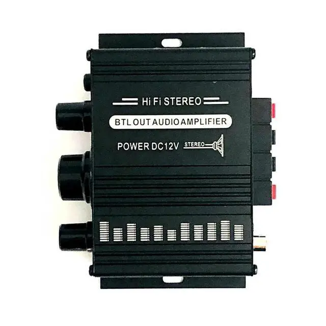 Alt view image 3 of 6 - Mini Amplifier Audio Power Amplifier AK Mini 12V Computer Car Mp3 Music Player Stereo Audio Amplifier For Mic Car Home