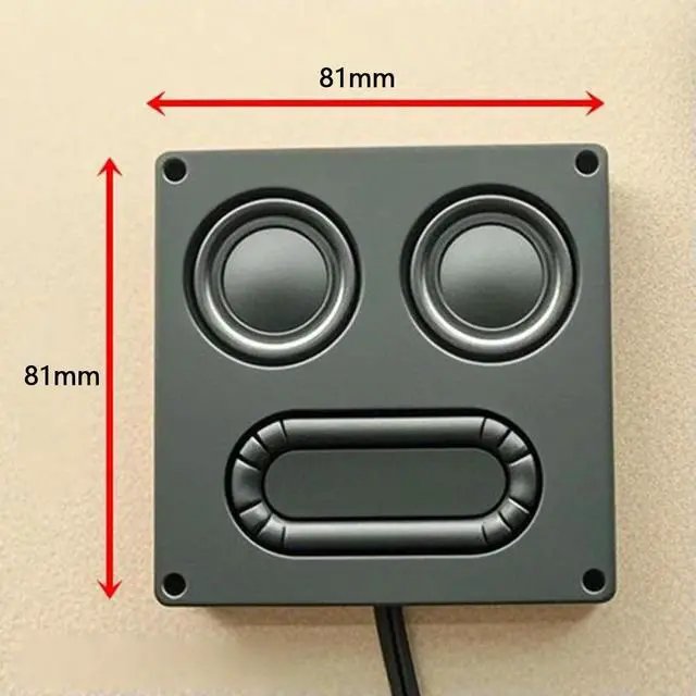 Alt view image 2 of 3 - 9Pin USB speakers for PC 3Wx2 dual channel with sound card woofer Built in computer speaker