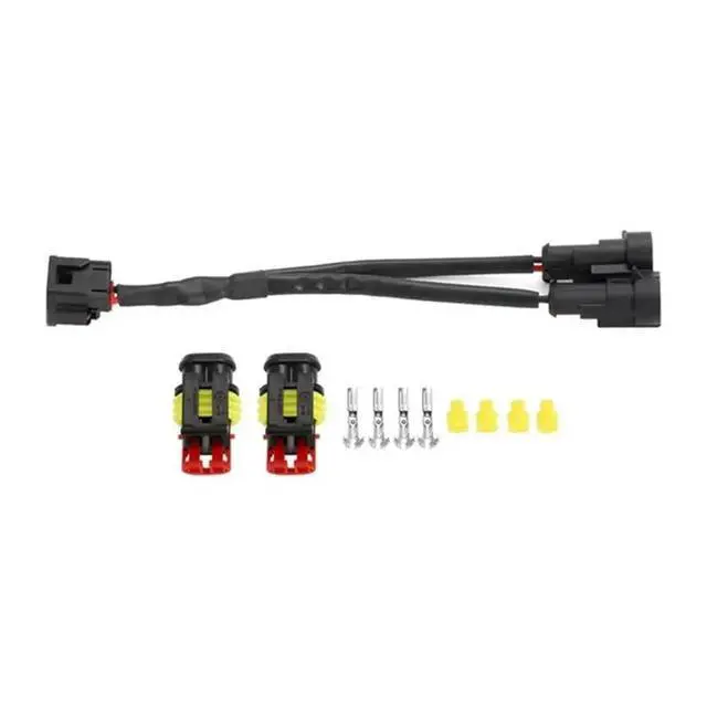 Alt view image 3 of 3 - 2X Y Splitter Cable Power Outlet Connector For Honda CRF250L CRF300L XL750 Transalp 2023-Up CRF1000L Africa Twin