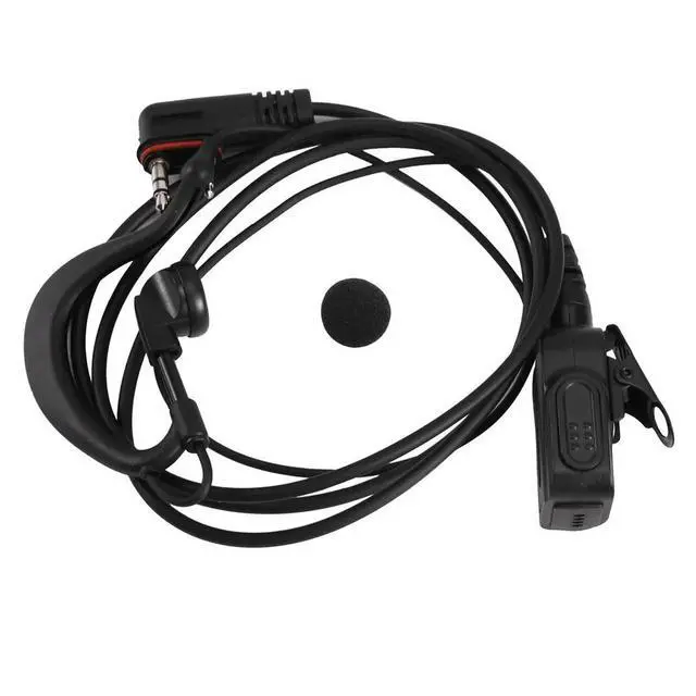 Alt view image 3 of 6 - uyuy Walkie Talkie Earhook Headset for ICOM A24, A25CE, A25N Aviation Two-Way Radios Headphones Accessory