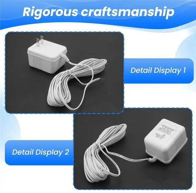 Main image of Doorbell Transformer 24V Adapter for Ring Video Doorbell, 16.4ft Long C Wire Power Supply, for Most Video Doorbells US
