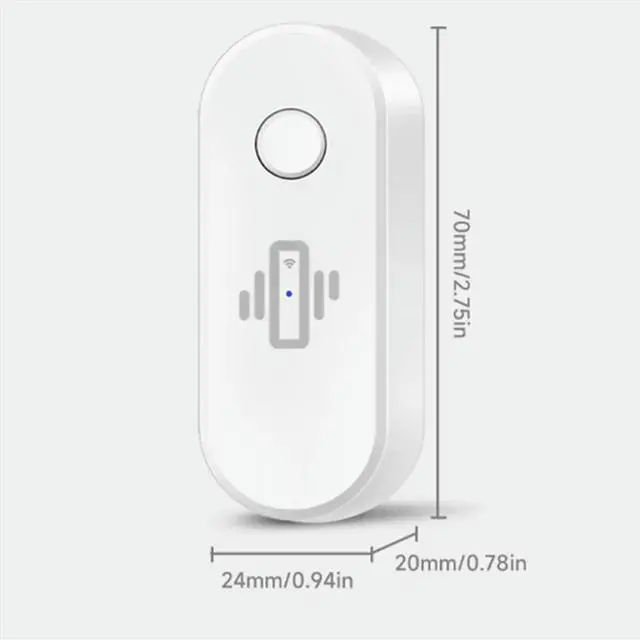 Alt view image 3 of 6 - Vibration Sensor Alarm Vibration Detector Alert Real-Time Activity & Shock Detection Black