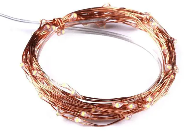 Main image of 4PCS 10M 100-Lights (Four Colors) LED Light Strip 4.5V 3 X AA Batteries Waterproof Holder Case With On/Off