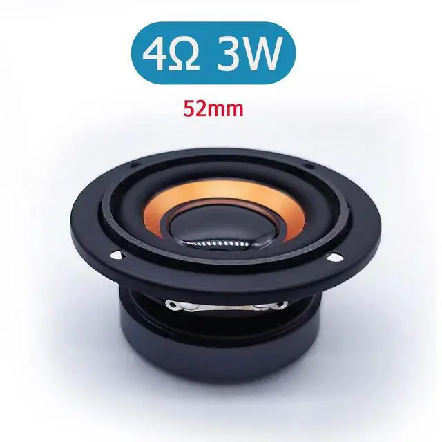 Main image of 4Ohm 3W speaker 52mm reverse edge horn circular outer frame 64mm PU edge outer magnetic field 1pcs