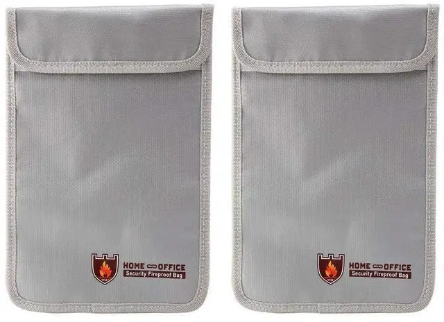 Main image of 2X Document Case Cash Box Security Waterproof Fireproof Bag