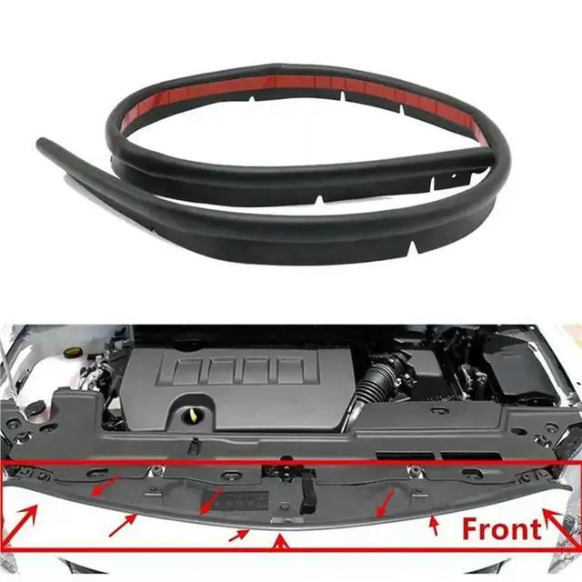 Alt view image 2 of 6 - 4X Car Front Bonnet Rubber Seal Strip For Toyota Corolla 2007-2013 53395-02030 5339502030