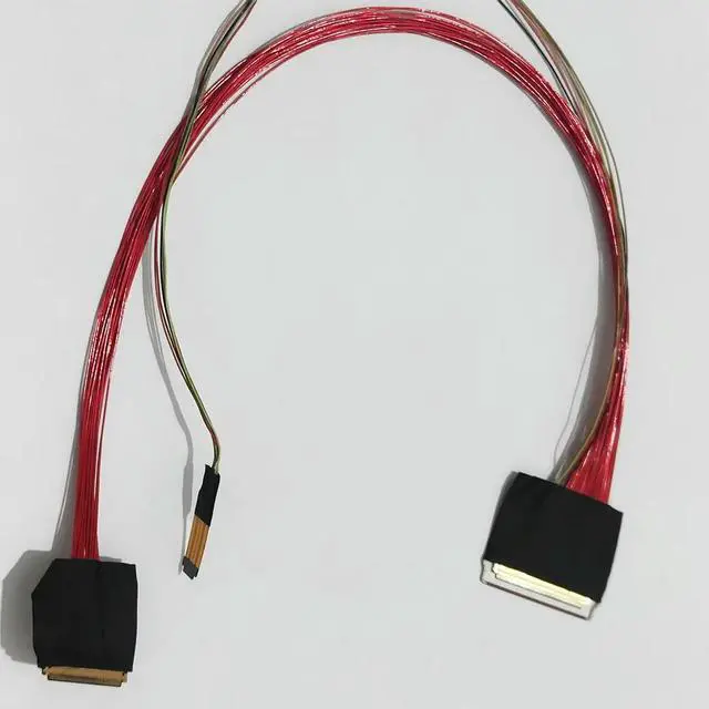 Alt view image 3 of 6 - 40p 0.5 to 40p 0.4+12p 0.4 dual connector 4K coaxial screen cable EDP cable oppsite backlight separation 20454