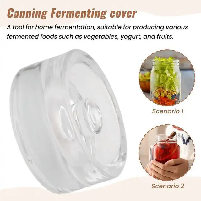 Main image of 2PCS Fermentation Weights with Grip Handle for Wide Mouth Jar and Canning Fermenting Pickling Canning Fermenting