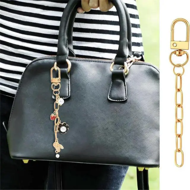 Alt view image 2 of 3 - 50 Keychain Making Kit,Key Ring Swivel Snap Hook Chains,Extender Keychain Bag Charm Kits for DIY Crafts Jewelry Making A