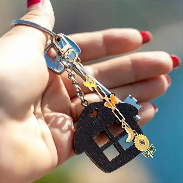 Alt view image 3 of 3 - 50 Keychain Making Kit,Key Ring Swivel Snap Hook Chains,Extender Keychain Bag Charm Kits for DIY Crafts Jewelry Making A