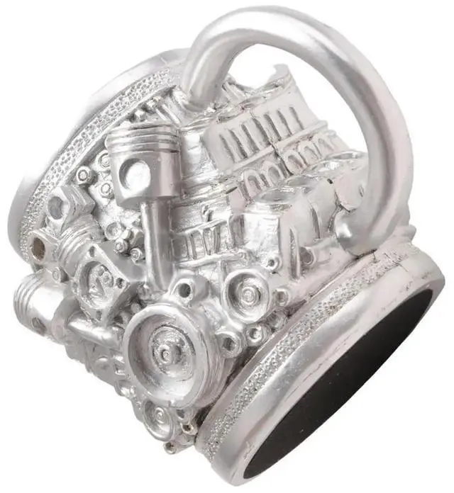 Alt view image 2 of 3 - V8 Engines Stainless Steel Coffee Mug, Car Engine Coffee Cup with Insulated Handle for Car Lovers Gifts