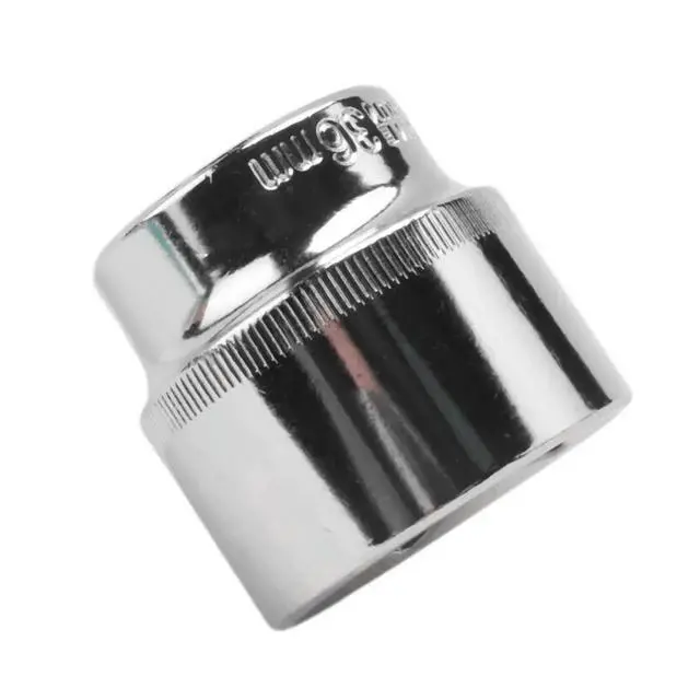 Alt view image 3 of 3 - 36mm Hex Socket Wrench Head 1/2 Inch Drive Anti-Rust 6 Point Socket Bit for Ratchet Wrench Auto Repair Hand Tools
