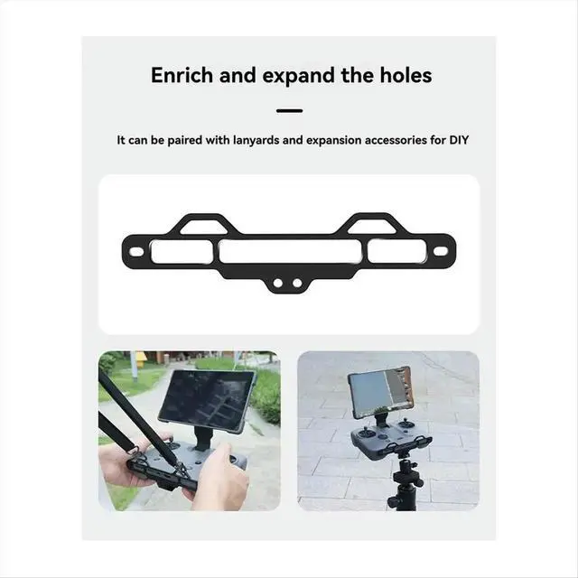 Alt view image 4 of 6 - Aluminum Alloy Hook with 1/4 Screw Adapter for Mavic 4 Pro Remote Control Extension Base for RC PRO 2 Transmitter