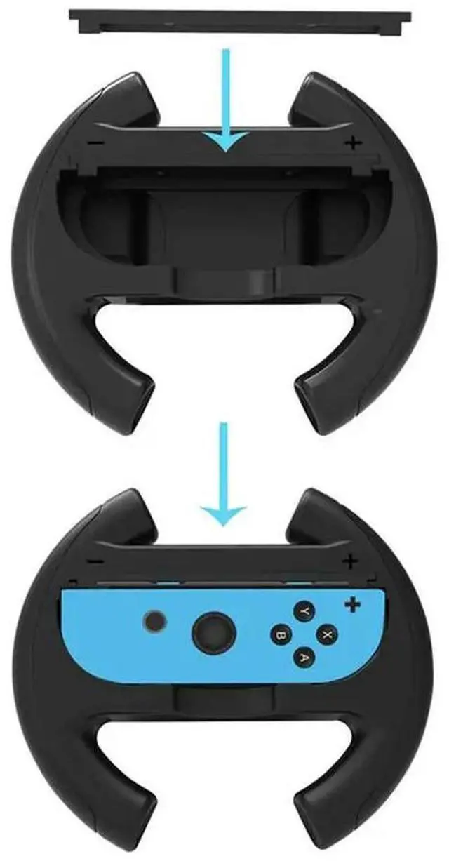 Alt view image 2 of 6 - YM-For Switch 2 Racing Game Steering Wheel For Joy-Con Small Controller Handle Gaming Controller Stand