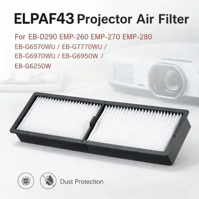 Main image of Projector Air Filter Unit ELPAF43 Compatible With EB-G Series EB-G6570WU EB-G6770WU EB-G6970WU EB-G6050W EB-G6250W Replaceme
