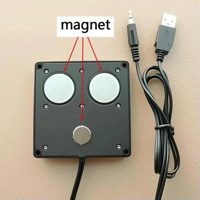 Alt view image 3 of 6 - MINI Speaker USB with Magnetic Fixation for Desktop Computer Audio System