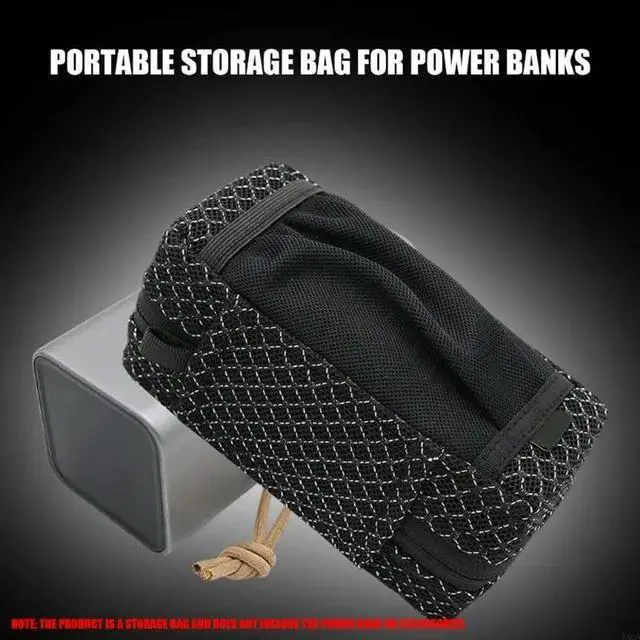 Alt view image 4 of 6 - Shockproof Bag Travel Carrying Case for H50 50000mah 100W Power Banks Scratchproof With Mesh Pocket