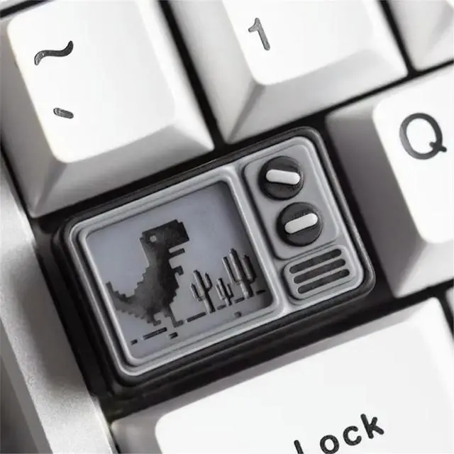 Alt view image 4 of 6 - Cube Escape the Lake Tv Creatives Light-Transmitting Mechanical Keyboard Personalized Resin Material Keycaps Fun Gifts A