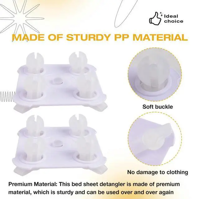 Alt view image 5 of 6 - 3PCS Bed Sheet Detangler Reduce and Make Clothes for Tumble Laundry to Reduce Drying Time for Blankest Clothing