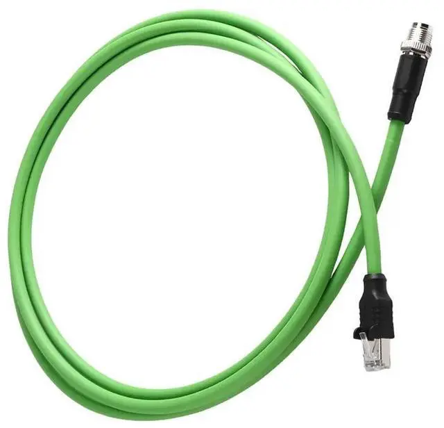 Alt view image 2 of 6 - For X-Shape To RJ45 8Pin Industrial Ethernet Connector 8P X-Type Code Wire Gigabit Data Transmission Network Cable