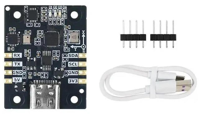 Main image of YM-10-Axis IMU AHRS Sensor Module 10-Axis IMU Gyro Accelerometer Sensor IMU Attitude Sensor For ROS2 Robot