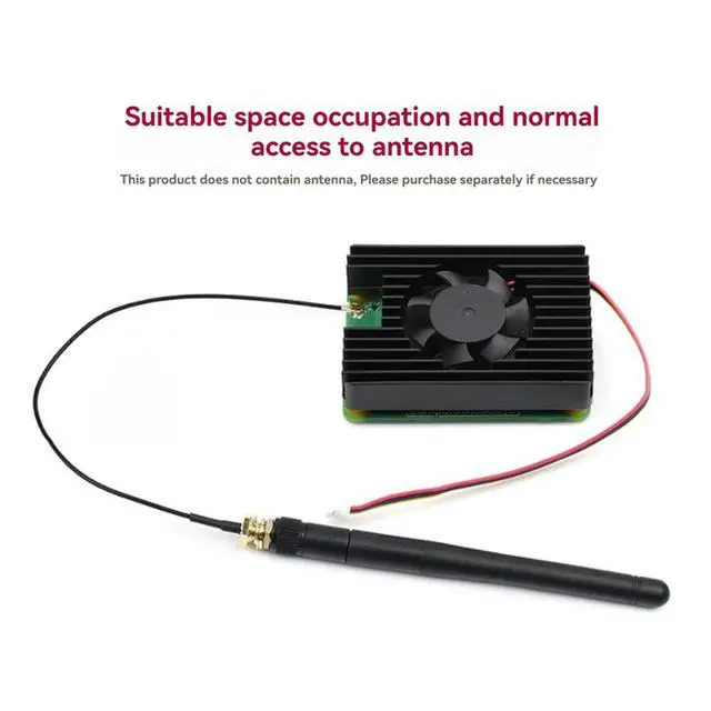 Alt view image 3 of 3 - 3007 Cooling Fan for Raspberry Pi Compute Module 5 5V 8000RPM PWM Radiator Aluminum Alloy Heat Sink for CM5