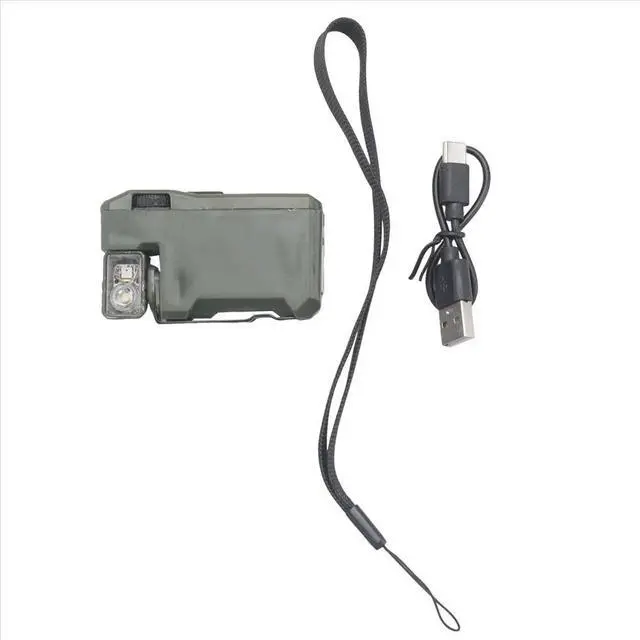 Alt view image 2 of 3 - G5 Rechargeable EDC Flashlight, 400 Lumens, Magnetic Mini Pocket-Sized Led Light with 180° Rotation RGB Dual Light