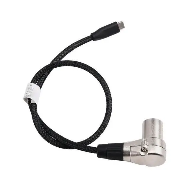 Alt view image 3 of 6 - USB C to XLR Converter Adapter Cable,Type C to Right Angle 3Pin XLR Male Audio Cord for Amplifier,Mixer Console Male