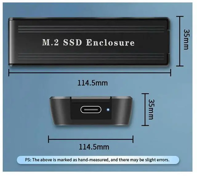 Main image of Flip M2 Solid State Drive Box NVME Dual Protocol SATA Notebook SSD Mobile Hard Drive Box Type-C