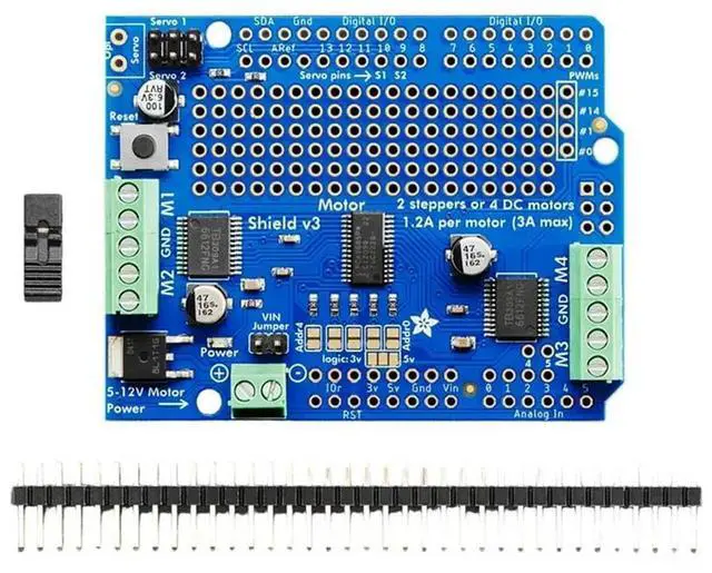 Main image of For Adafruit 1438 Motor Shield For Kit- For Controls 4 DC Motors, 2 Steppers, 16 Servos- Robotics DIY